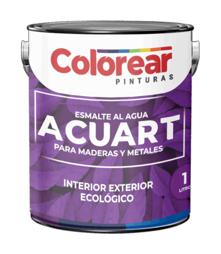 ESMALTE AL AGUA ACUART NEGRO X 1/4LTS